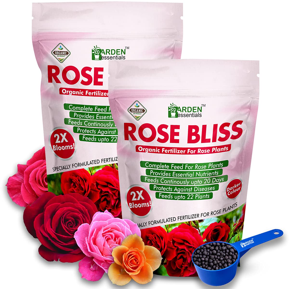 Garden Essentials Rose Bliss - Rose plant Fertilizer - Organic Fertilizer for Rose Plants (2 Kg), Granules (B099WCY9YR) Amazon Price History, Amazon Price Tracker