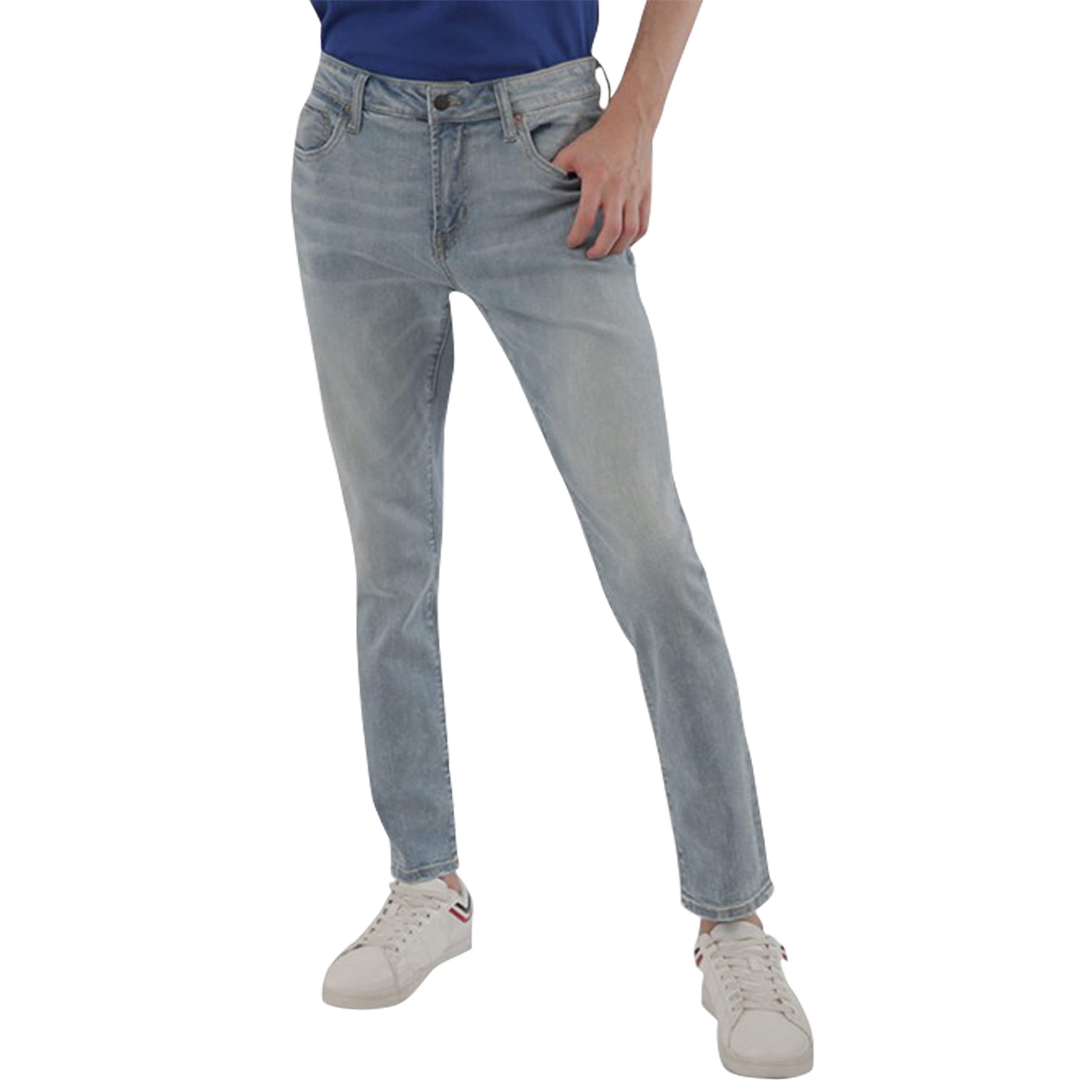 AeropostaleMen's Aero Guys Denim Tapered Jeans, 45, Powder Blue