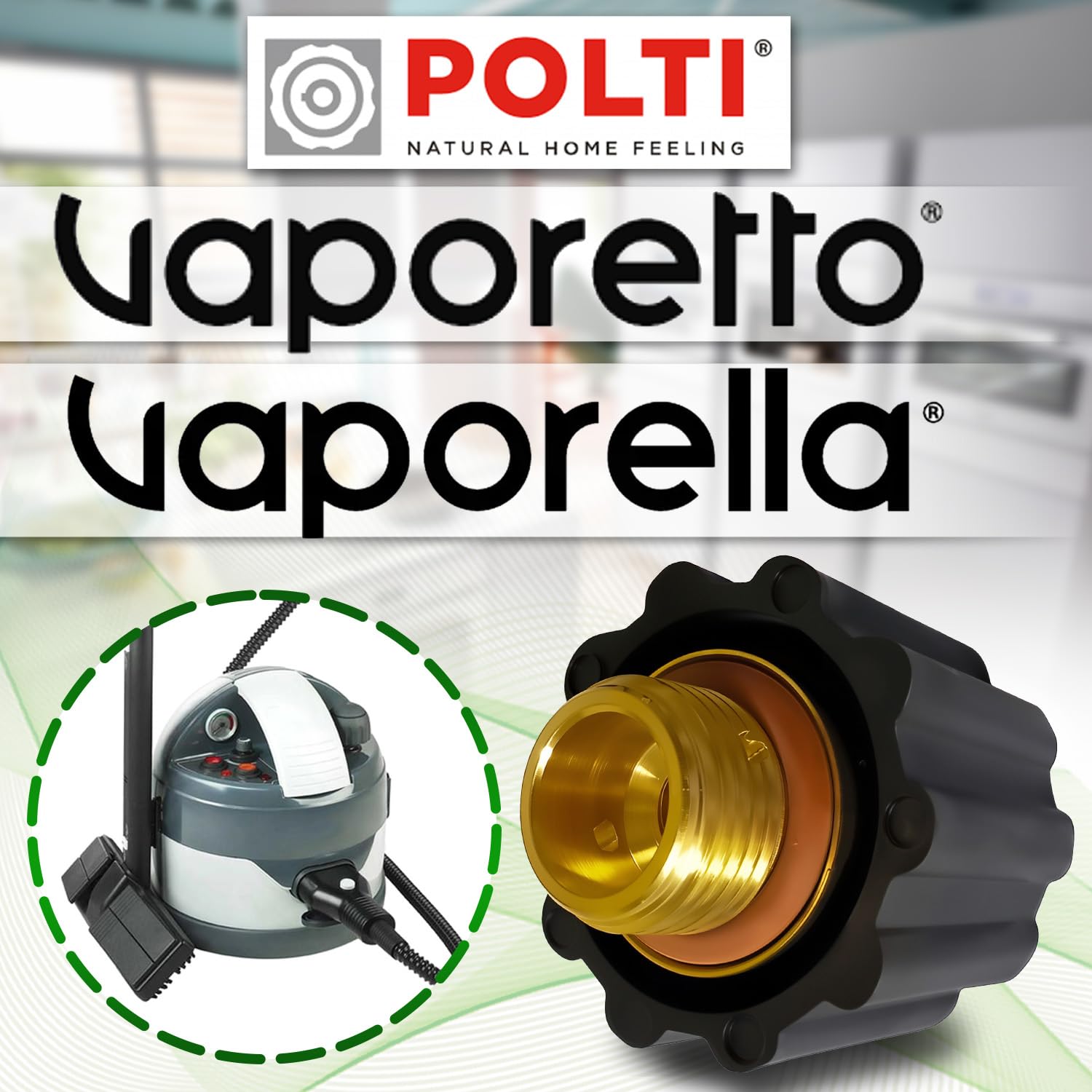 ONIX TECH Tappo per Polti Vaporella o per Polti Vaporetta - Taratura 4,5 Bar - Filettatura Maschio da 1/2" - Completo di Guarnizione - Garanzia di 5 Anni
