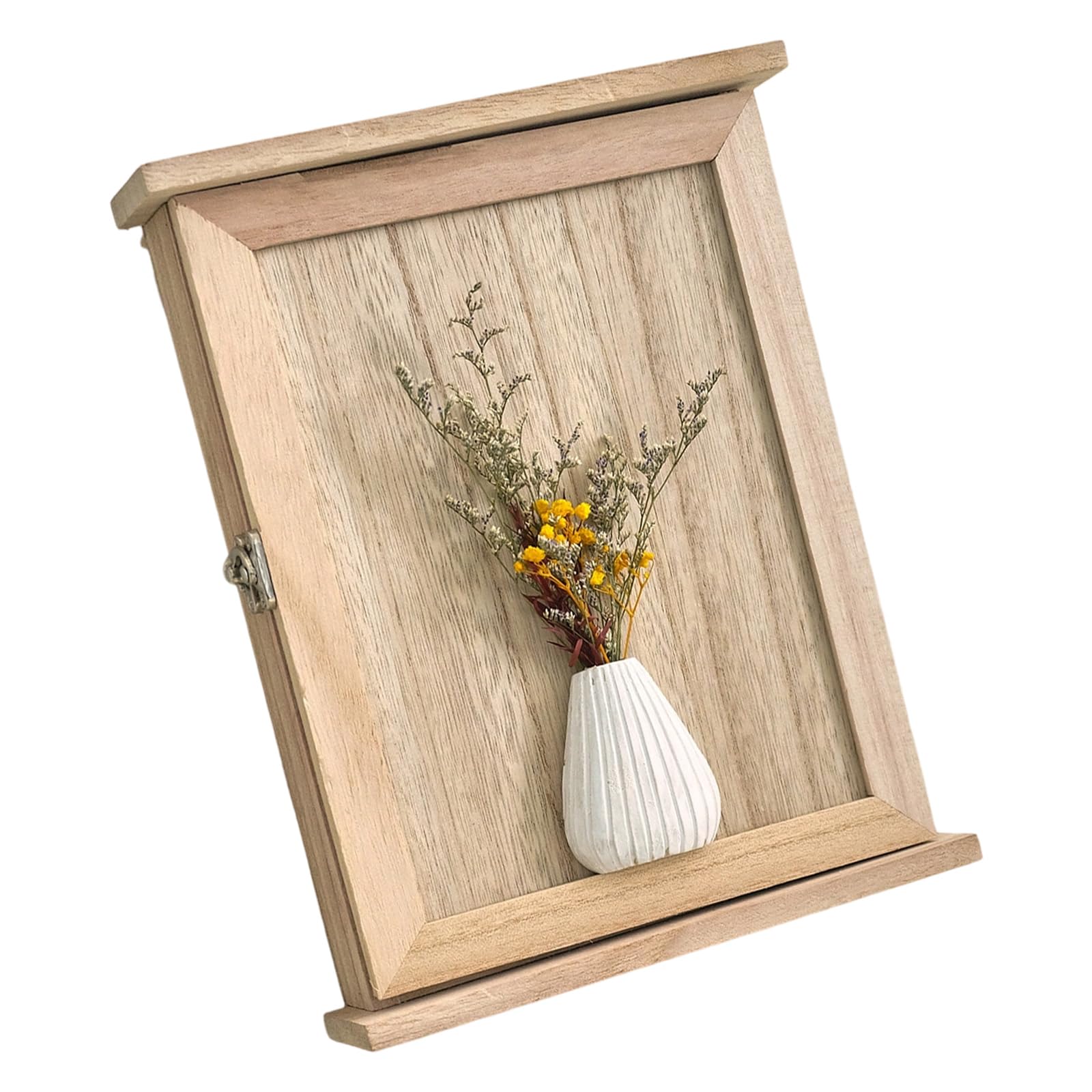 Xjdzineq Space Saving Entryway Organizers with 6 Metal Hook and Bucolic Wooden Wall Mount Design Storage Container Bucolic Home Entryway Decors Hook