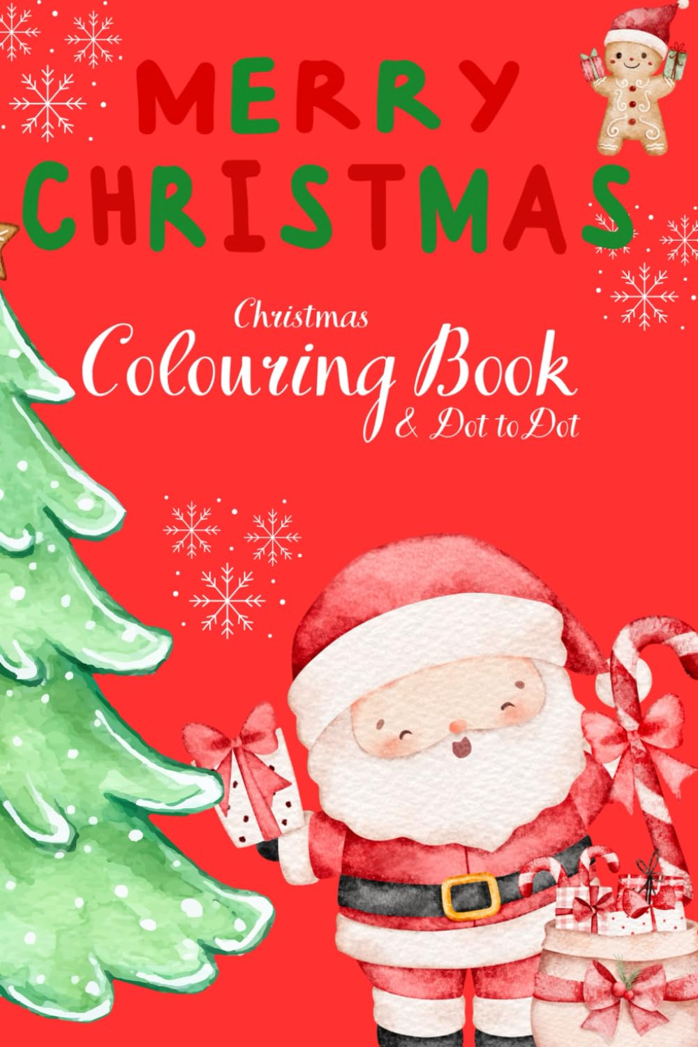 Christmas Colouring Book for Kids – 90+ Pages | A5-Sized Christmas Activity Book with Festive Designs | Xmas Gift, Stocking Filler, Children’s Craft Fun