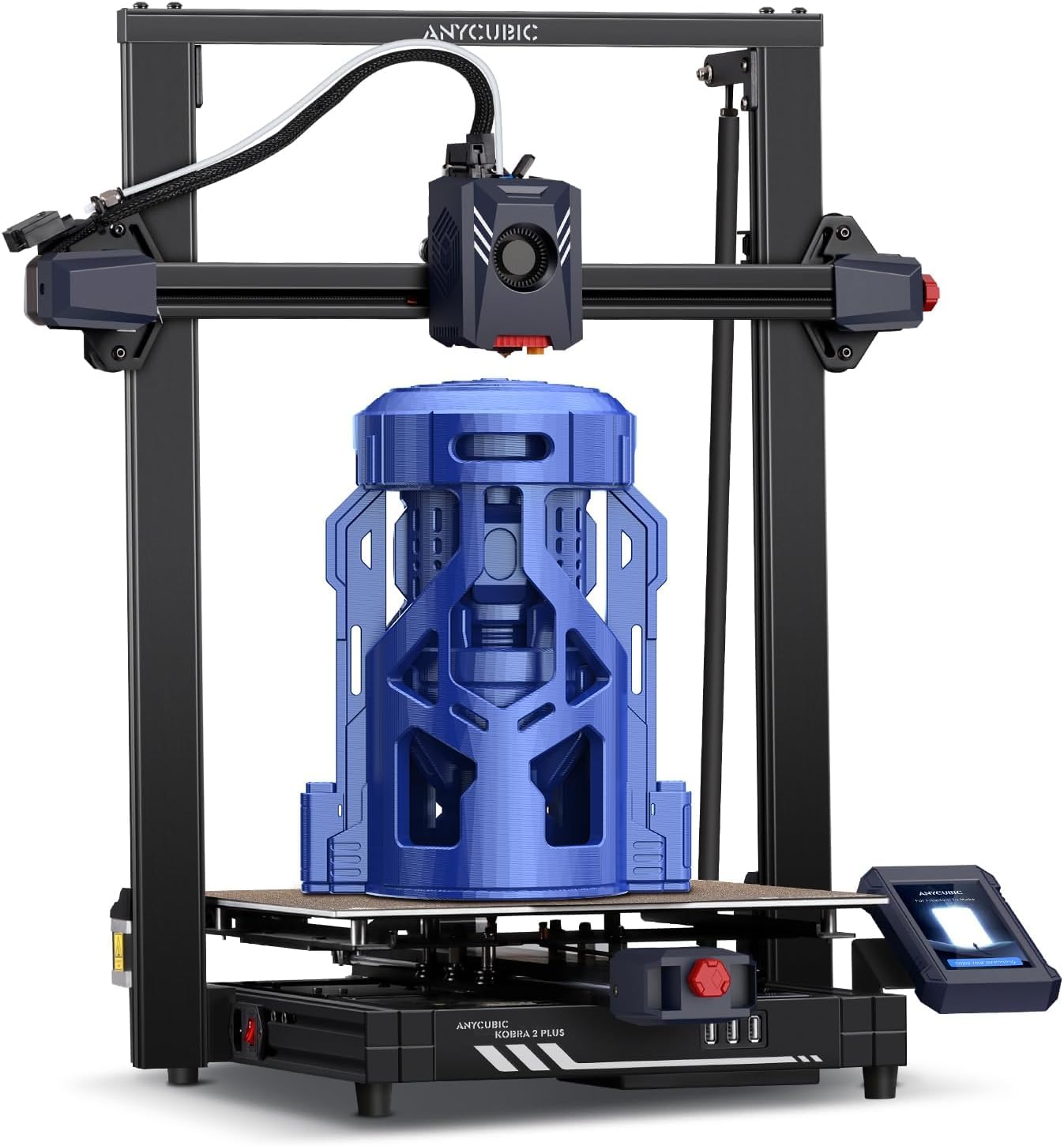 3idea Kobra 2 Plus, 500mm/s High-Speed Printing with Dual Z-Axis New Structure APP Intelligent Control Large 3D Printer Upgraded Auto Leveling, Printing Size 320 * 320 * 400mm