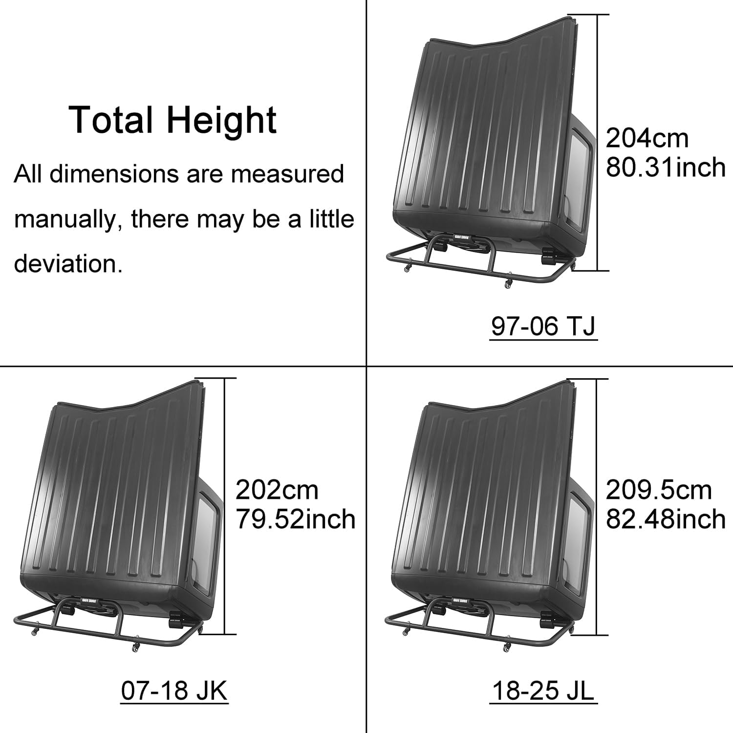 Amazon.com: U-Box Hard Top Storage Cart for Jeep Wrangler YJ