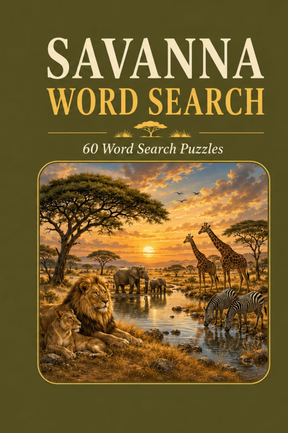 Savanna Word Search: 60 Word Search Puzzles. A wild Puzzle Adventure.
