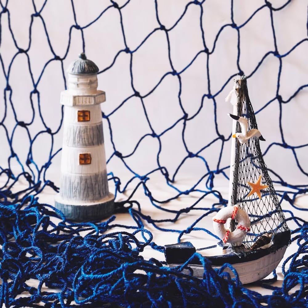 Decorazione Rete Da Pesca Per Parete - 1.5x2m, Con Accessori Nautici - Tema Mare Per Camera E Feste - Foto 12