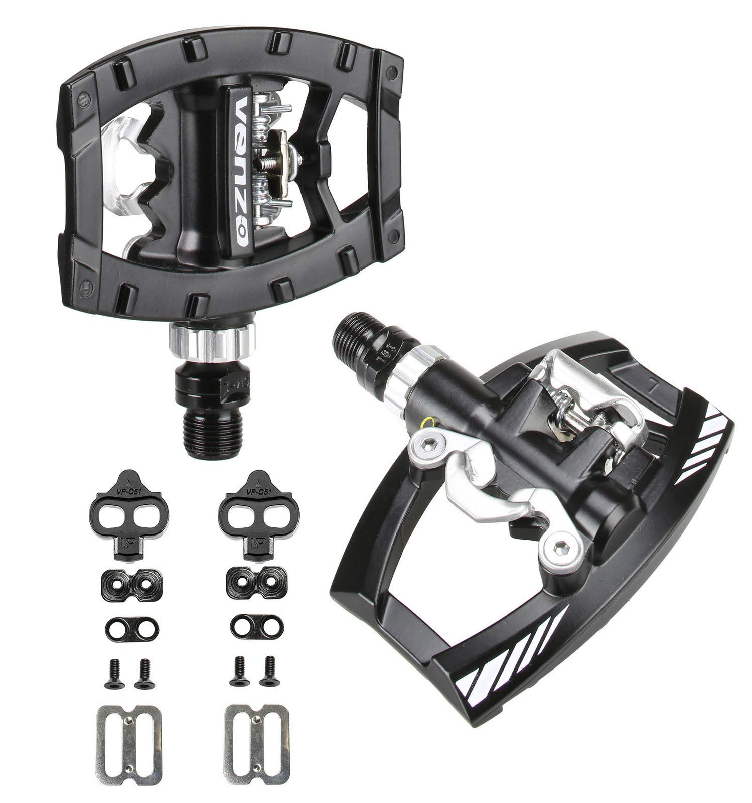 VENZO Multi-Use Shimano SPD Compatible Pedals Sealed Bearing - Foto 10
