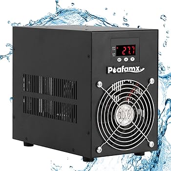 【841】Poafamx 水槽クーラー 15-24℃調整可能 Amazon | Poafamx 水槽クーラー 15-40℃調整可能 60L 冷却と加熱