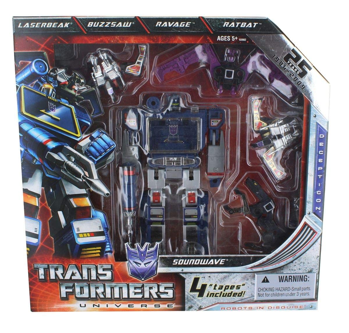 TRANSFORMERS Soundwave 25周年記念版 Transformers Universe 2009 Sdcc San Diego Comic-Con Exclusive 25Th