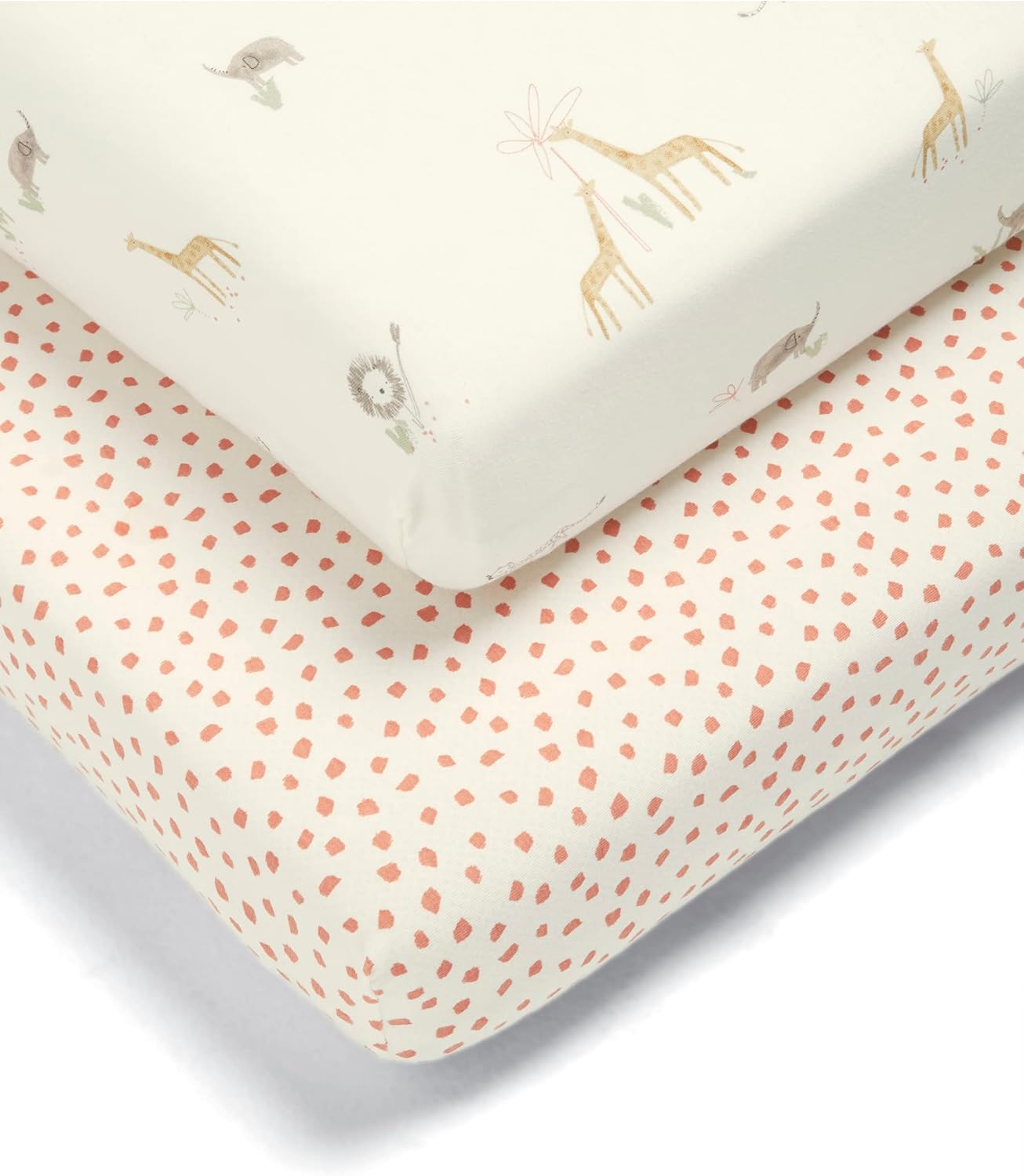 Mamas & Papas 2 Pack Cot/Bed Fitted Sheets, Jungle Amazon.co.uk Baby