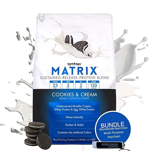 Miniatura 1 de Syntrax Paquete de 2 artículos Matrix Protein Powder 5.0 Mezcla de polvo de proteína de suero de leche de liberación sostenida  Mezcla instantánea