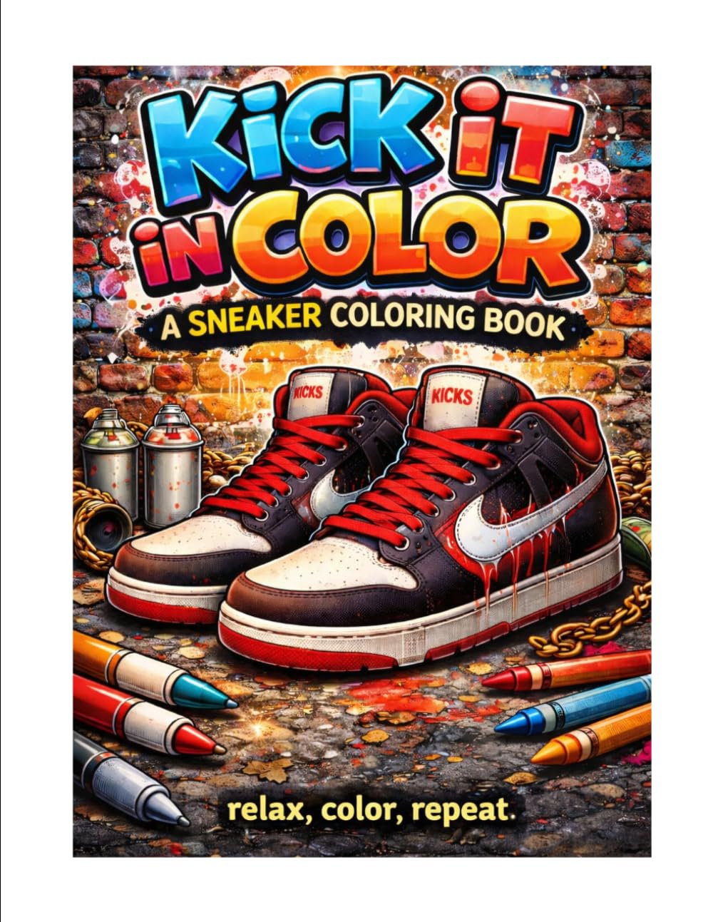 Kick It In Color: A Sneaker Coloring Book