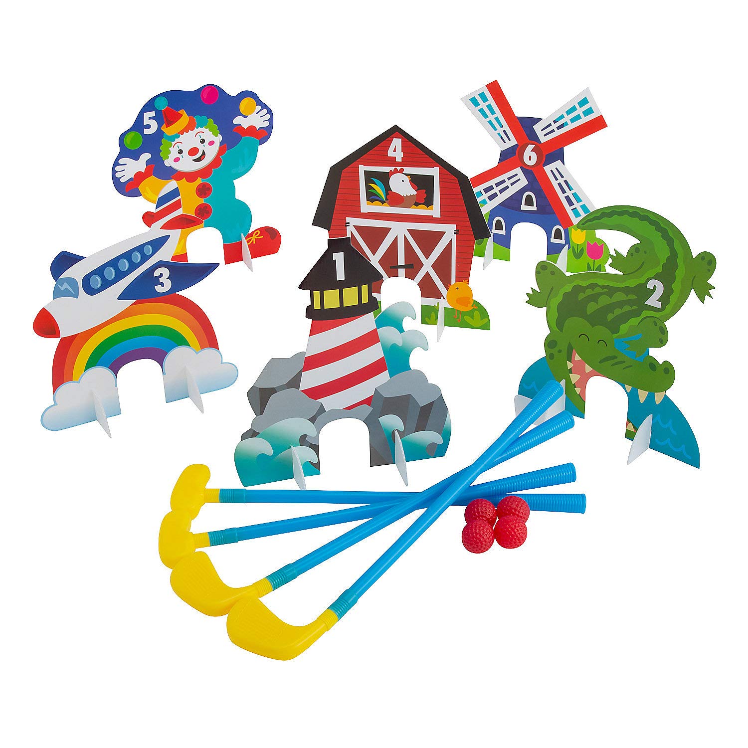 Fun Express Mini Golf Course Game - Toys - 26 Pieces