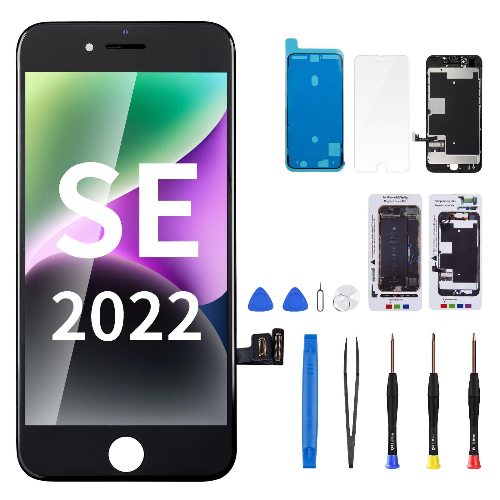 for iPhone SE 3rd SE 2nd Generation for iPhone 8 Screen Replacement
