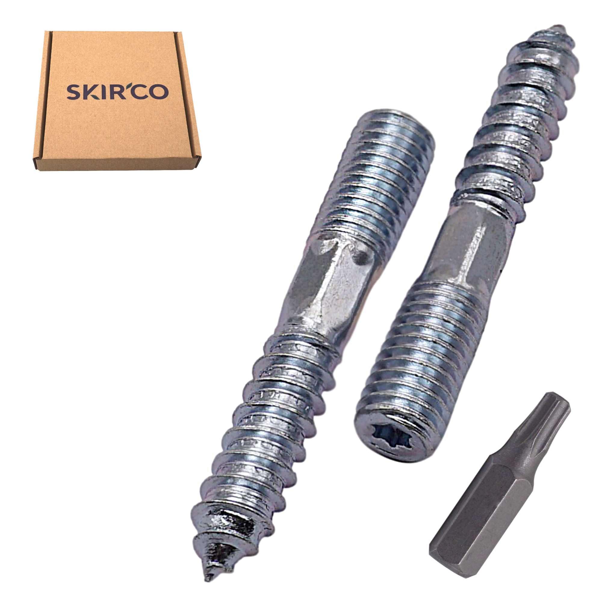 Pack Of 5, M12 X 200mm A2 Solid Stainless Steel Wood To Metal Dual