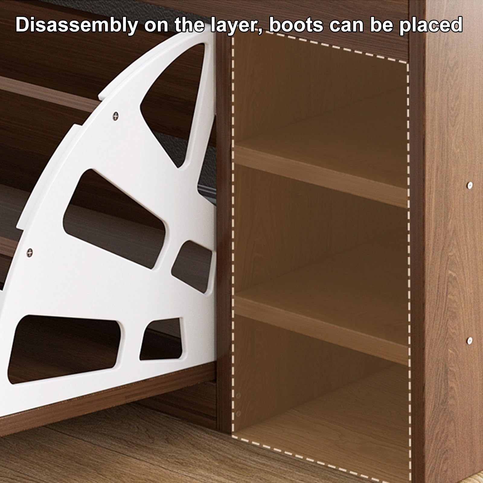 Schoenenrek Hout Chedworth 12 Paar | Schoenenkast | Schoenenbank