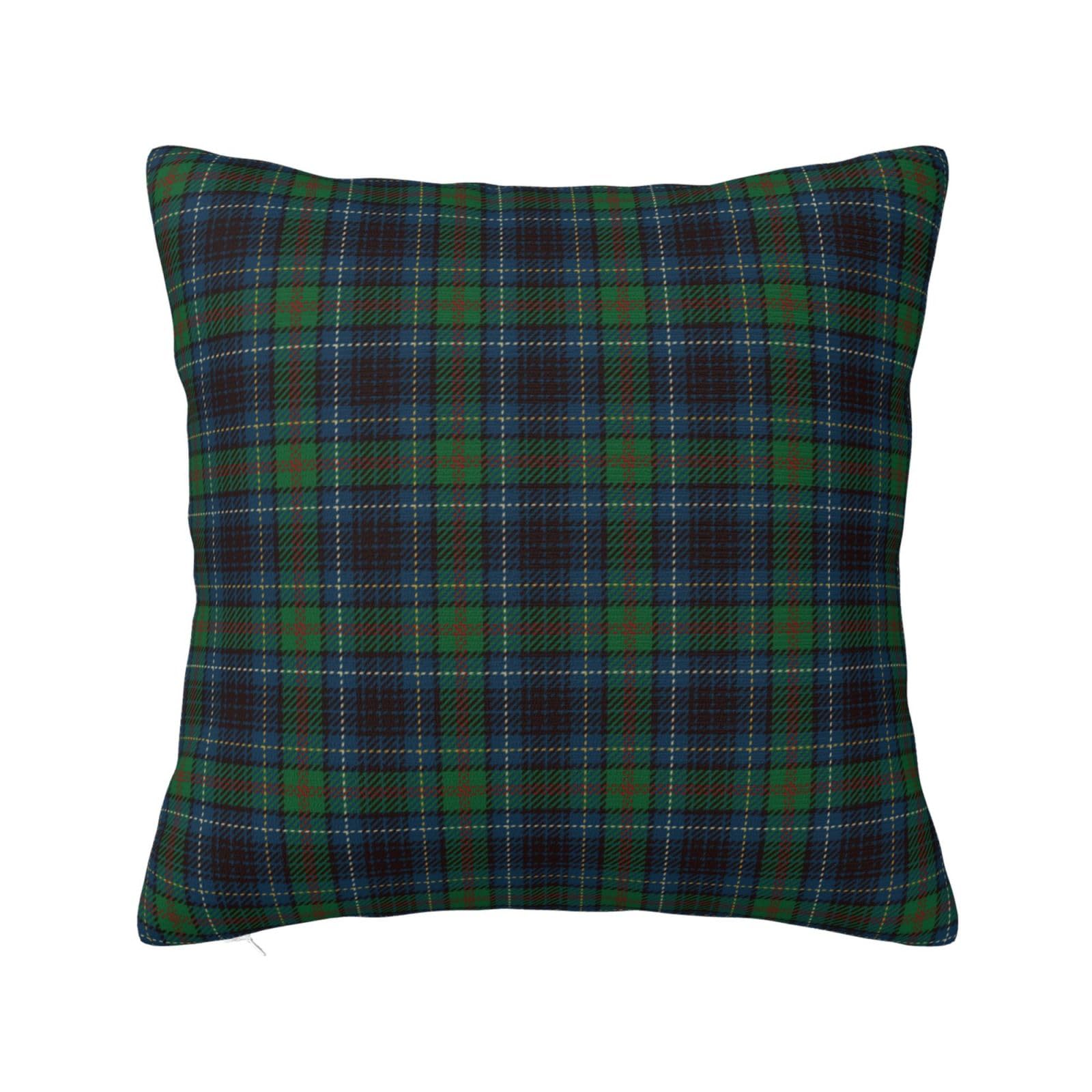 Tartan Plaid Red Blue Black and Green Plaid Flannel Patterns Pillowcase 20"x20"