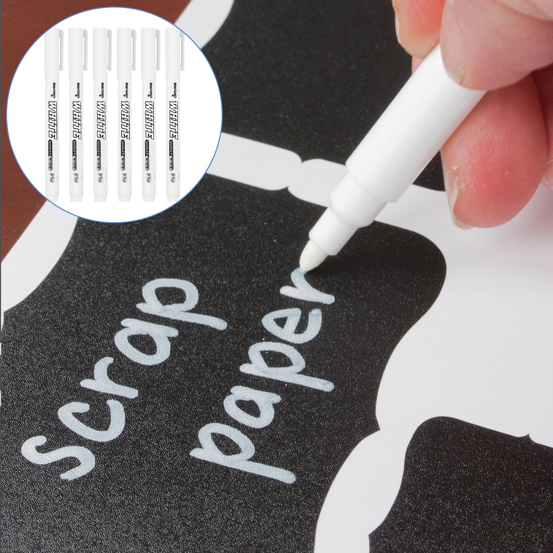 Marqueur Mecanicien Marqueur Blanc Permanent RiyaNed - Imperméable, Séchage Rapide | Idéal Pour Pierre, Bois, Verre, Tissu Peinture Pour Verre