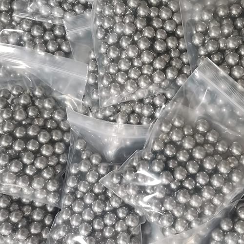 Miniatura 2 de 100 proyectiles de paintballs .50 Cal 0.09 oz aleación de aluminio 0.50 Cal. Bolas de defensa personal menos letales bolas de pintura 0.09 oz cada