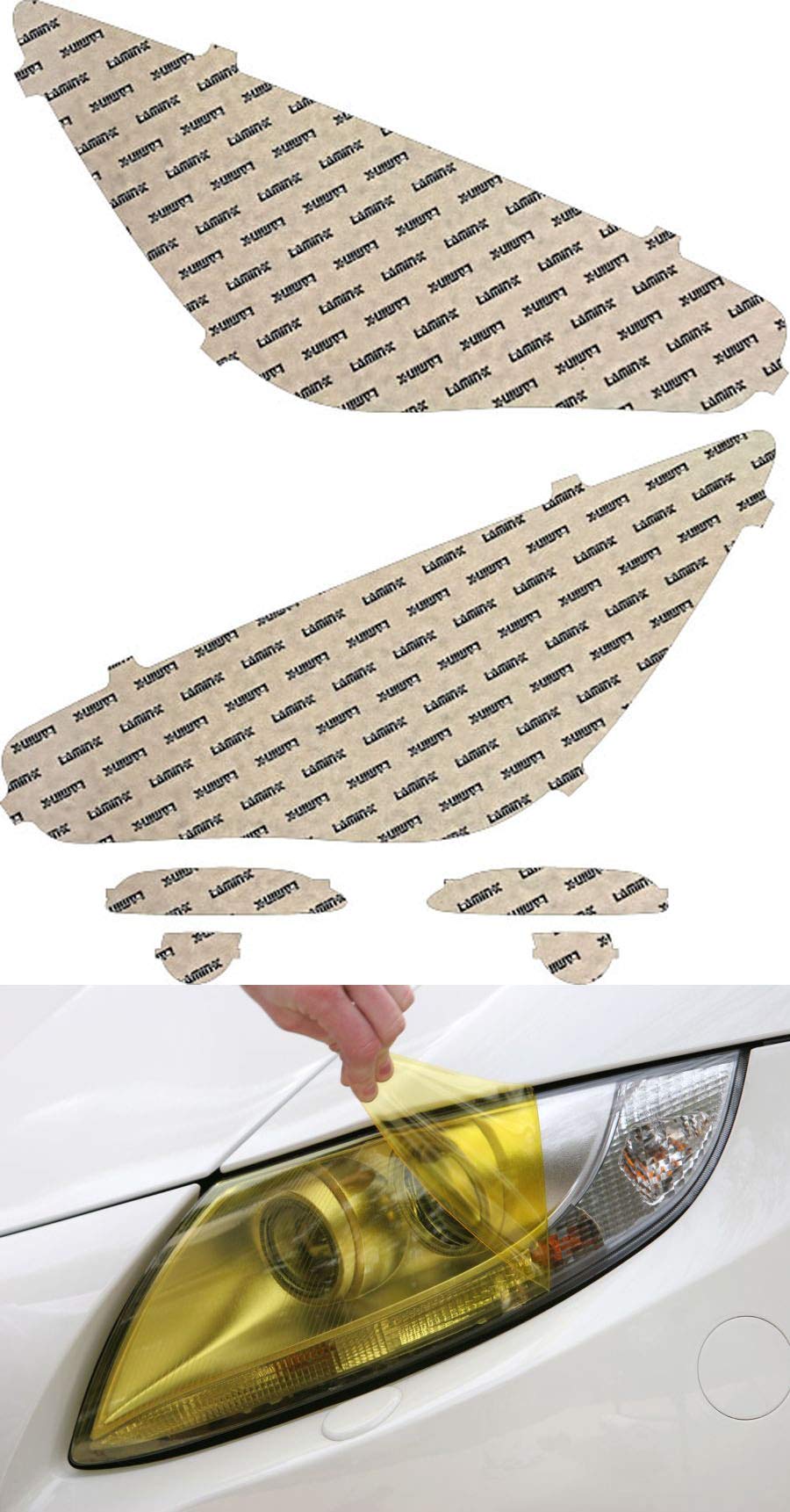 Lamin-x B307Y Yellow Headlight Covers For BMW E34 5-Series (1989-1995) – Protection & Style - View #5
