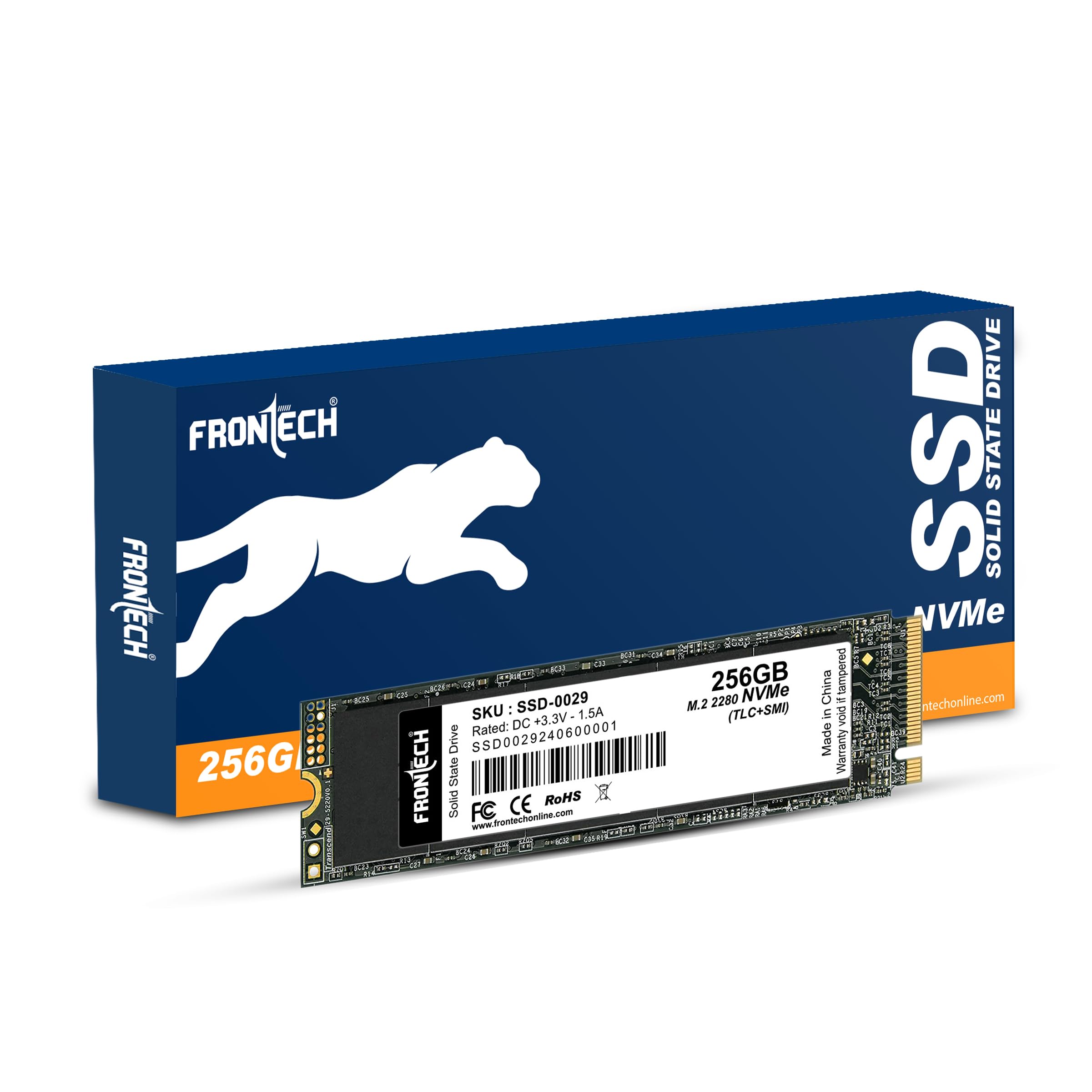 FRONTECH 256GB Internal SSD, M.2 2280 NVMe SATA3, TLC+SMI, Low Energy Consumption, Ultra Fast with Read/Write Speed Upto 1950/1500 Mbps, (SSD-0029, Black & White) (B0C6TRLNRD) Amazon Price History, Amazon Price Tracker