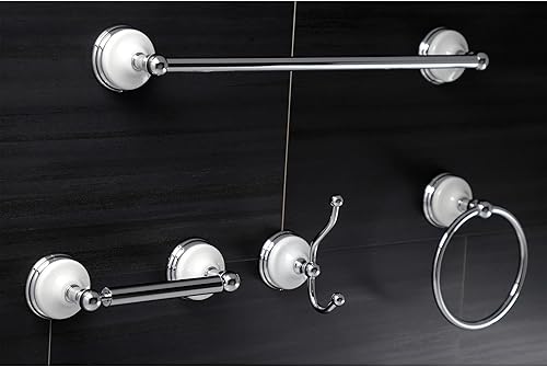 Miniatura 3 de Kingston Brass BAK1112478ORB - Accesorios de baño victorianos de 4 piezas, bronce aceitado