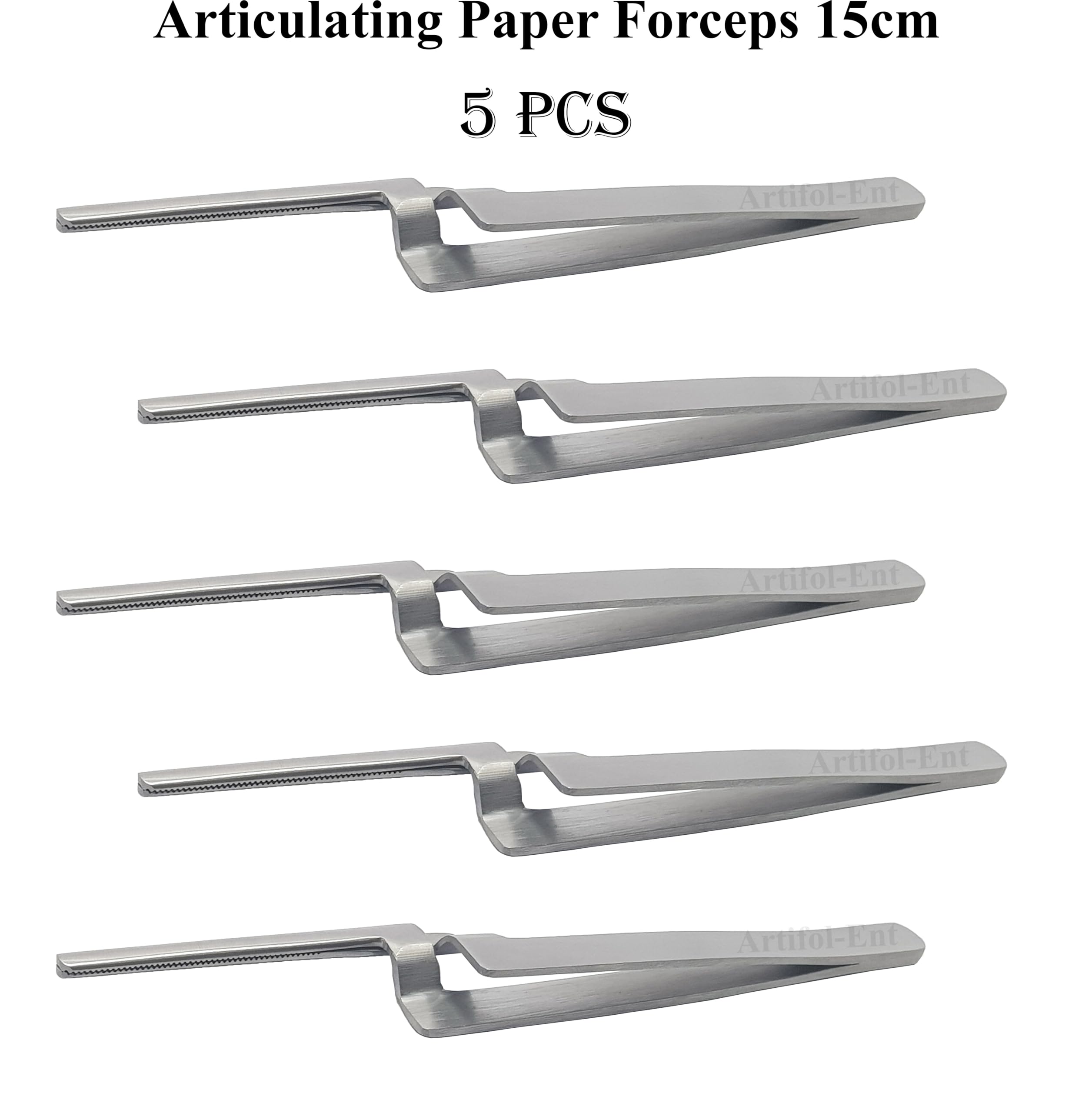 Articulating Paper Forceps Straight 15cm Paper Holder Tweezer Dental Restoration Plier 5 Pcs # APF2