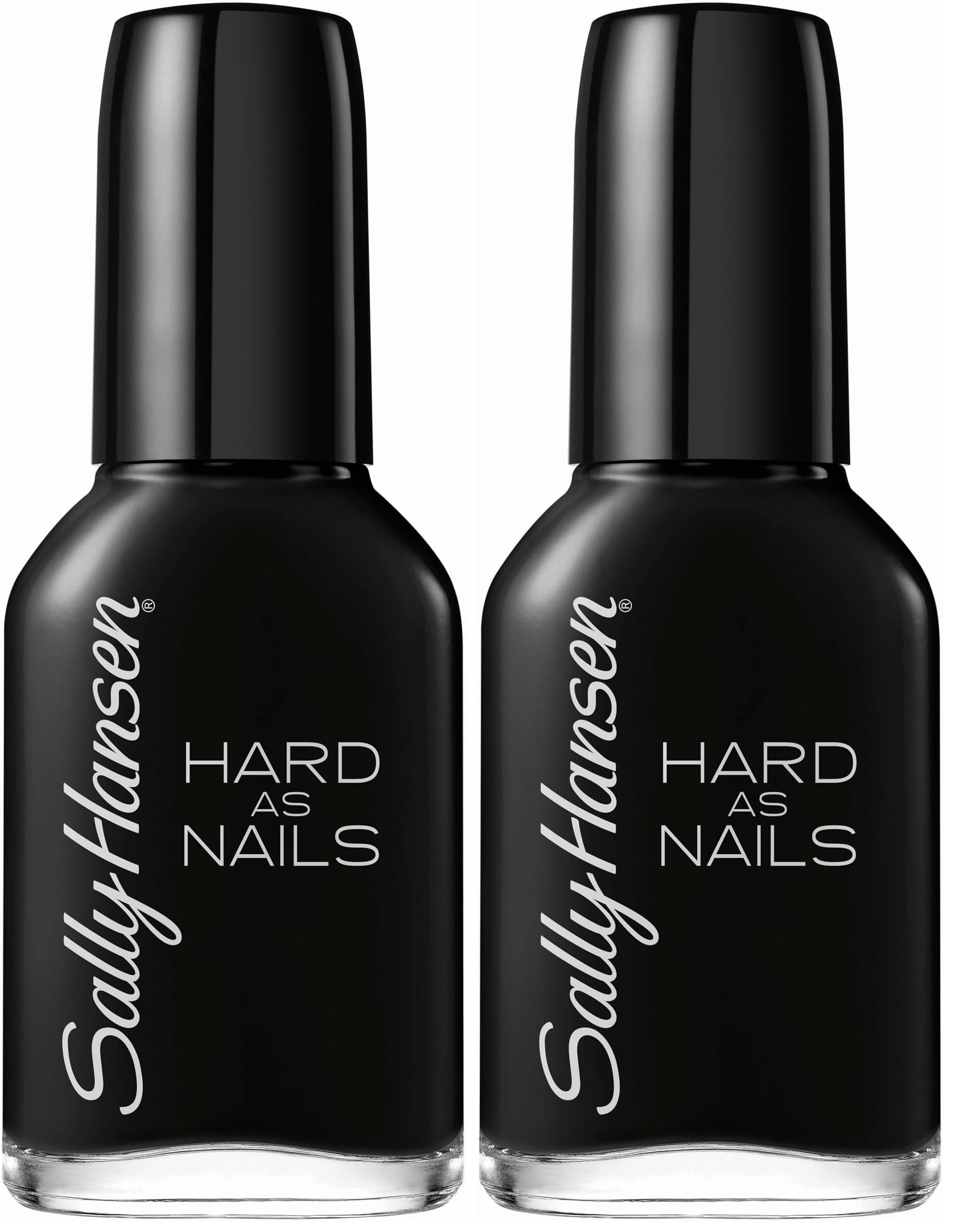 Sally Hansen Hard as Nails Color, Black Heart, 0.45 Fluid Ounce (Pack of 2)