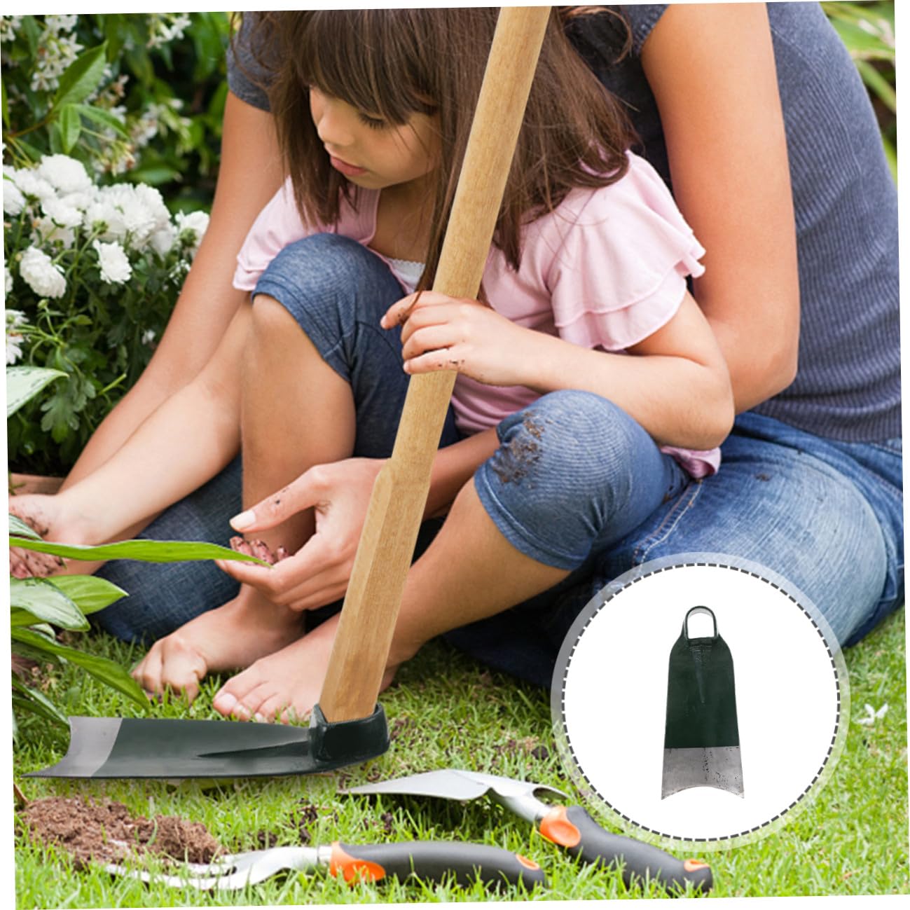 Toyvian Jardin Acier Inoxydable Outil de Jardinage Durable pour Désherbage Plantation de Fleurs à Main pour Amateurs de Jardinage