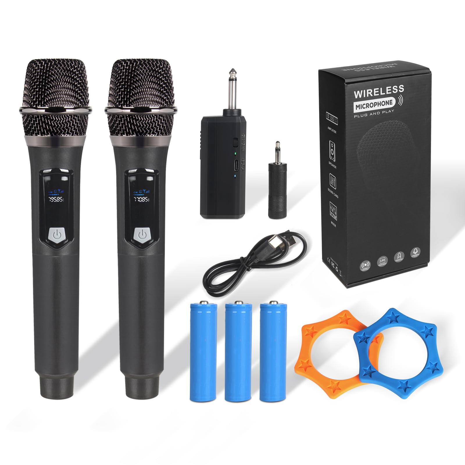 Amazon.com: J.I.Y Wireless Microphone Set for Sing, Speech and