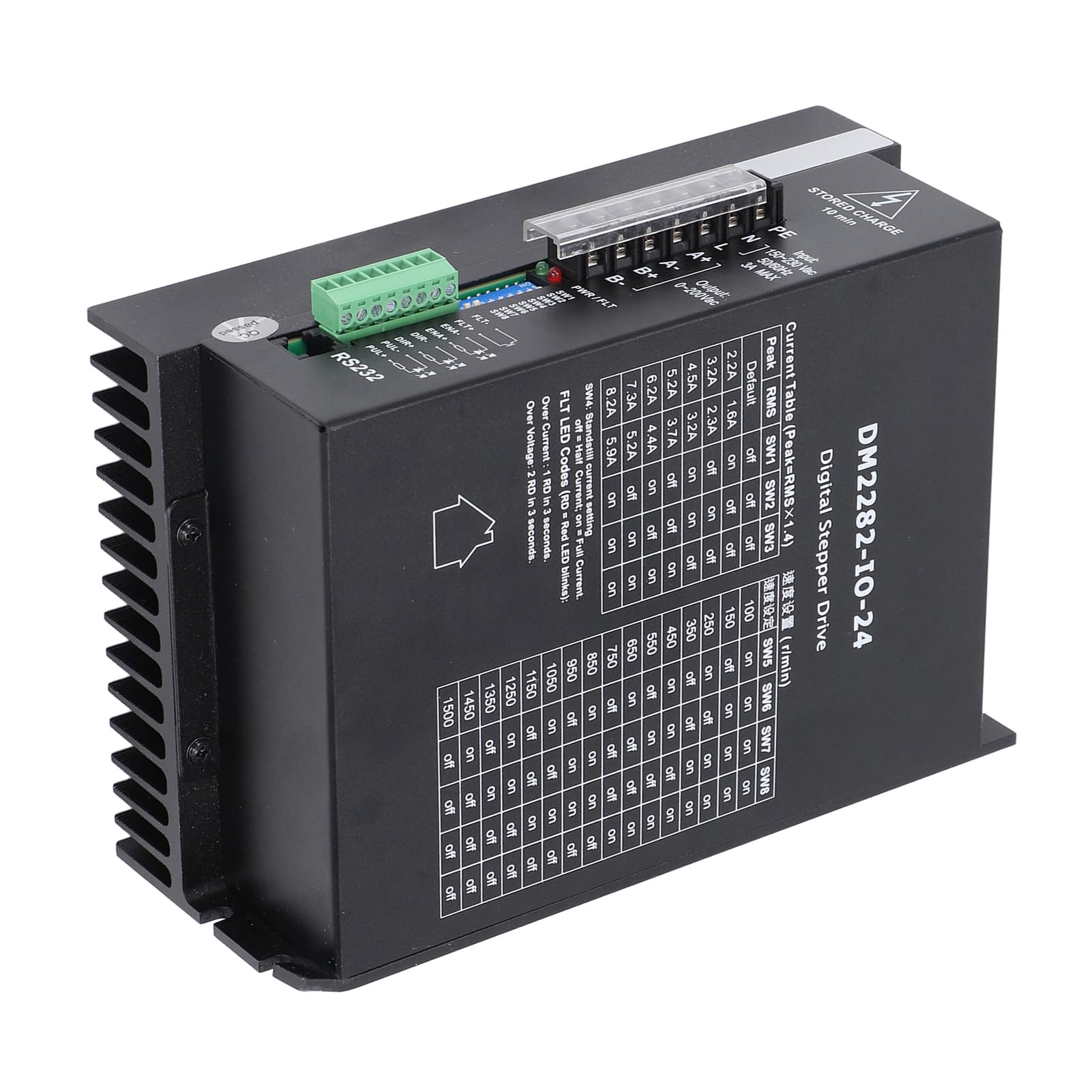 Fafeicy Controlador de Motor Paso a Paso Digital de 2 Fases, Serie DM