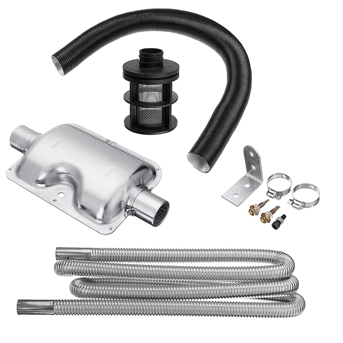 Buy DieselHeater Replacement Kit Exhaust Silencer +25mm Air Intake