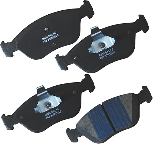 Vista 188 de Bendix Premium SBM8 - Pastillas de freno semimetálicas Premium para modelos seleccionados Buick Special, Camaro, Corvette, Phaeton, Olds F85, Vista