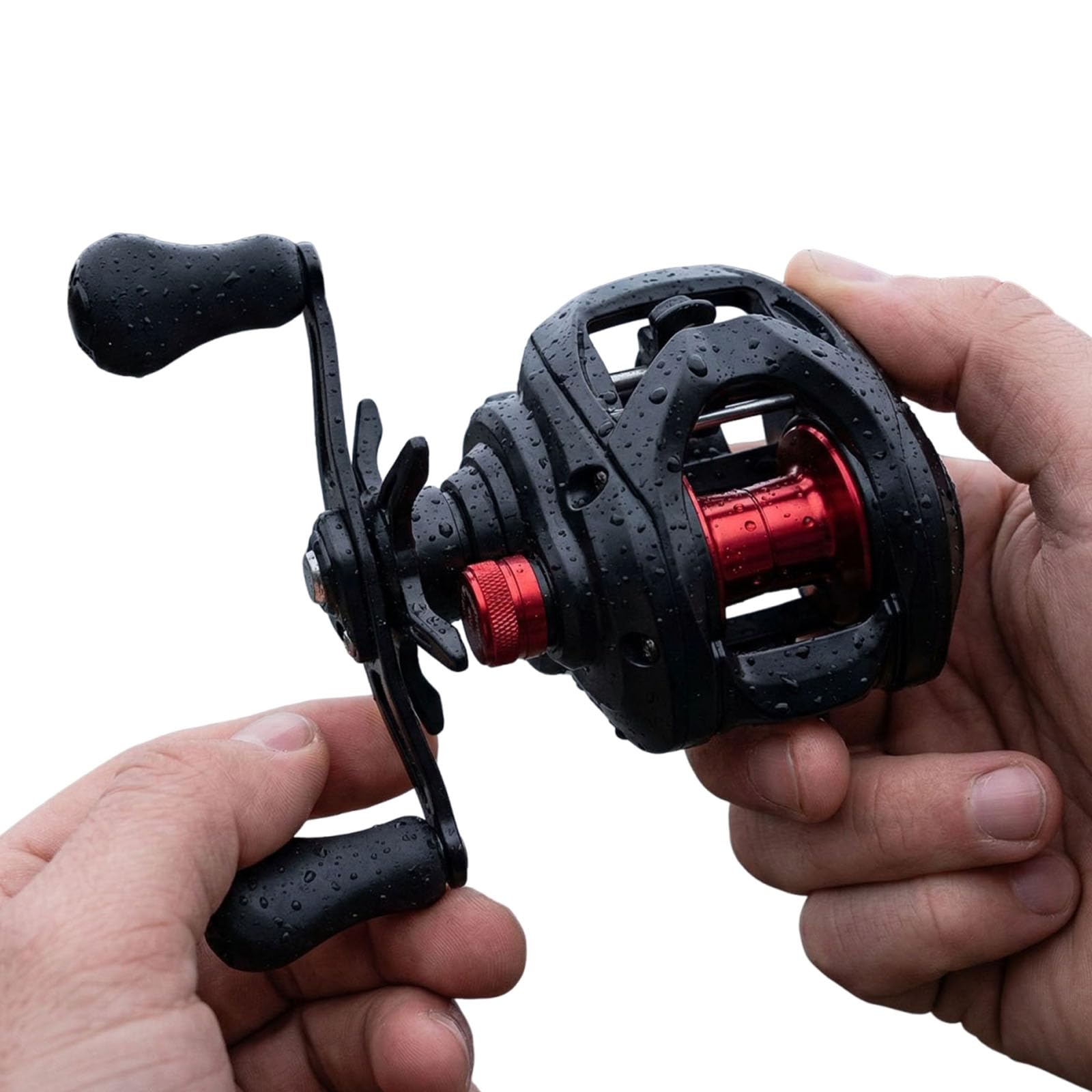 Kołowrotek Baitcasting 7.2 1 szybki kołowrotek z zabezpieczeniem przed luzem DC inteligentny hamulec elektroniczny z dźwiękiem i alarmem odlewów do basu wielu gatunków ryb