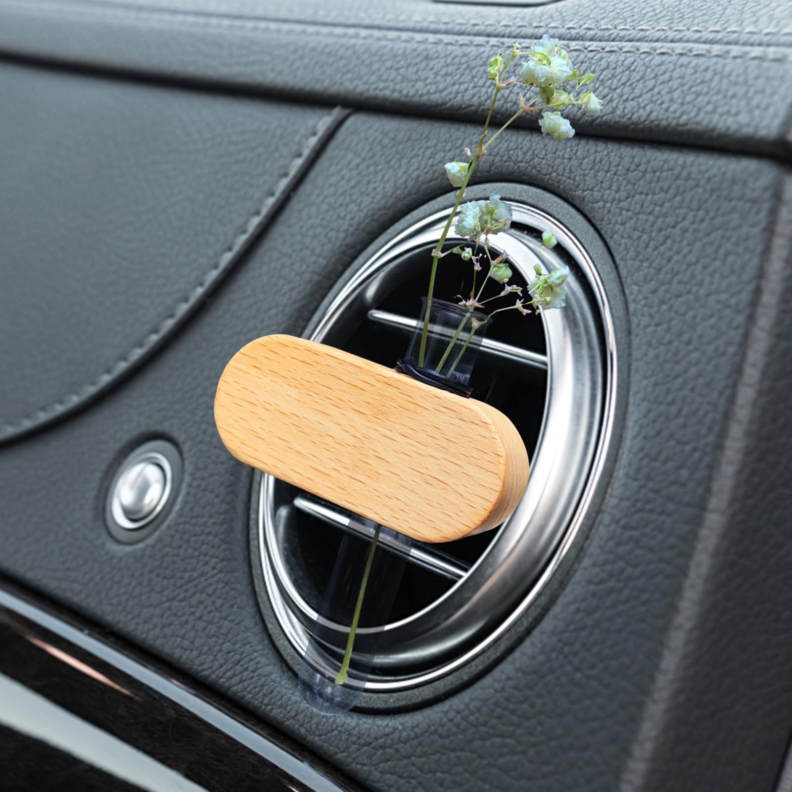 Portavaso da Propagazione per Bocchette Auto Portavaso per Auto | Decorazioni in Legno Profumato Idroponico Diffusore di Aromi per Casa Camper
