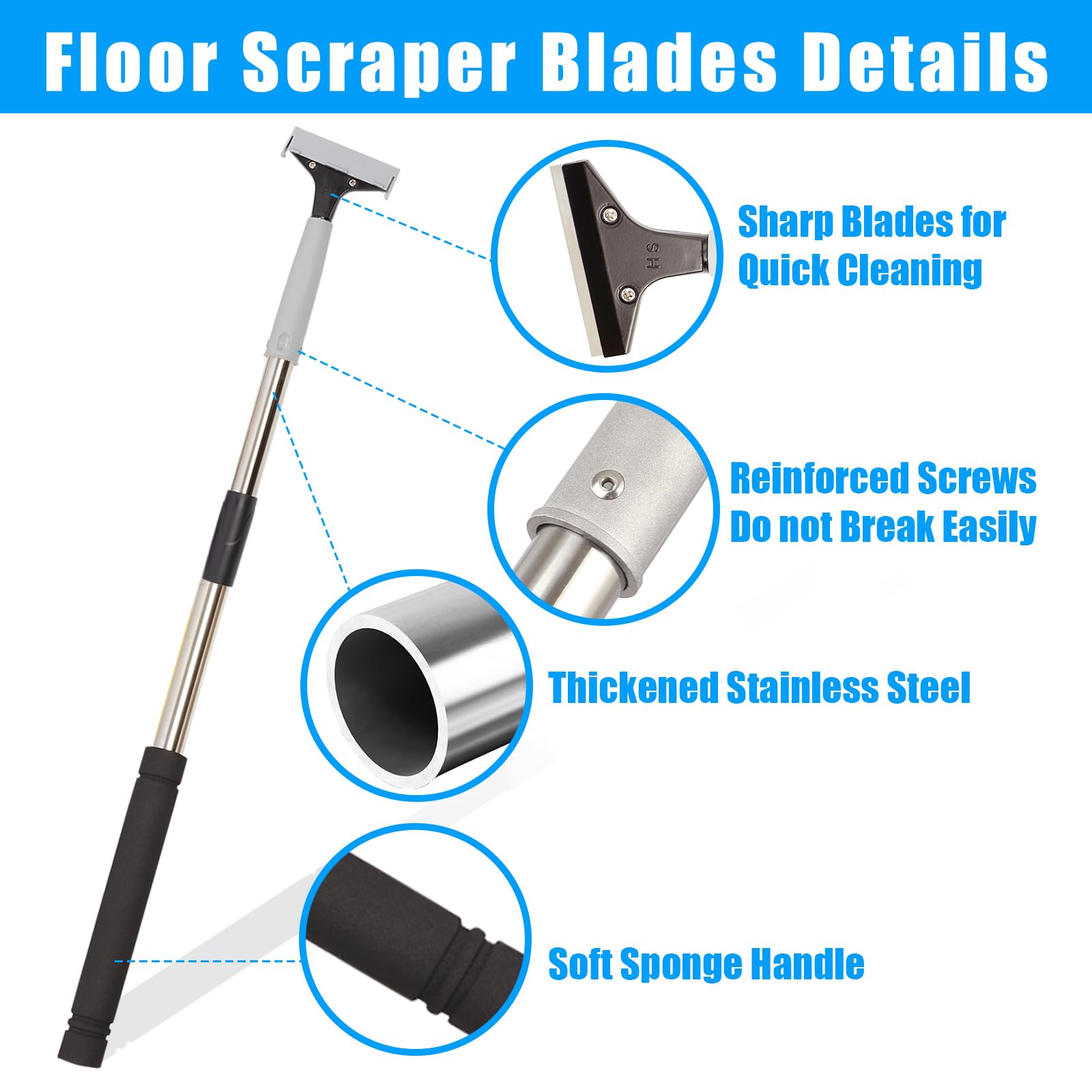 Floor Razor Razor Floor Scraper Bon Tool 87 207 Floor Scraper Razor Blade 8 Inch