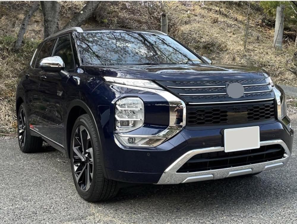 Car Side Rearview Mirror Cover Compatible with Mitsubishi Outlander 2022 2023 2024 2025 Accessories (Silver)