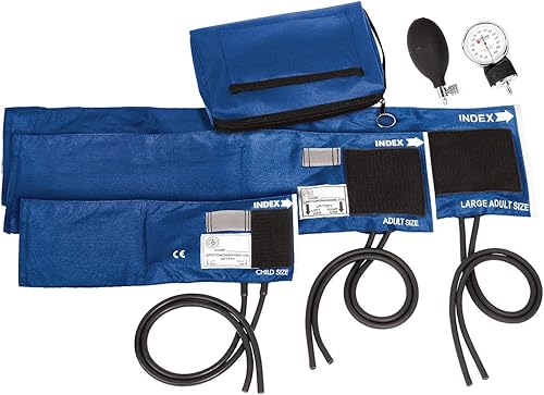 Prestige Medical Juego de esfigmomanómetro aneroide 3 en 1 con estuche de transporte azul rey Modelo 882-COM-ROY