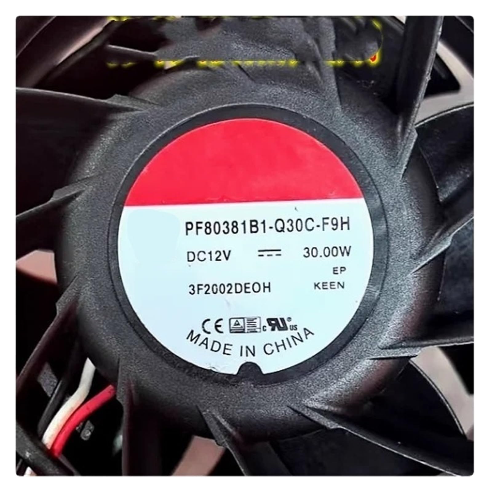 PEQYUACTE Fan PF80381B1-Q30C-F9H 8CM 8038 12V 30W 8CM 3Wire