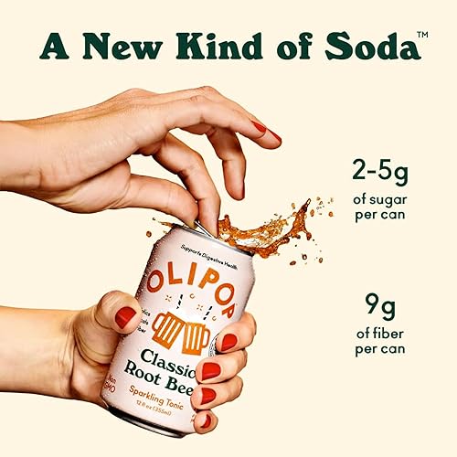 Miniatura 6 de OLIPOP - Explora el paquete de sabores, paquete variado de 12 sabores de soda, soda saludable, refrescos prebióticos, apoya la salud digestiva y la