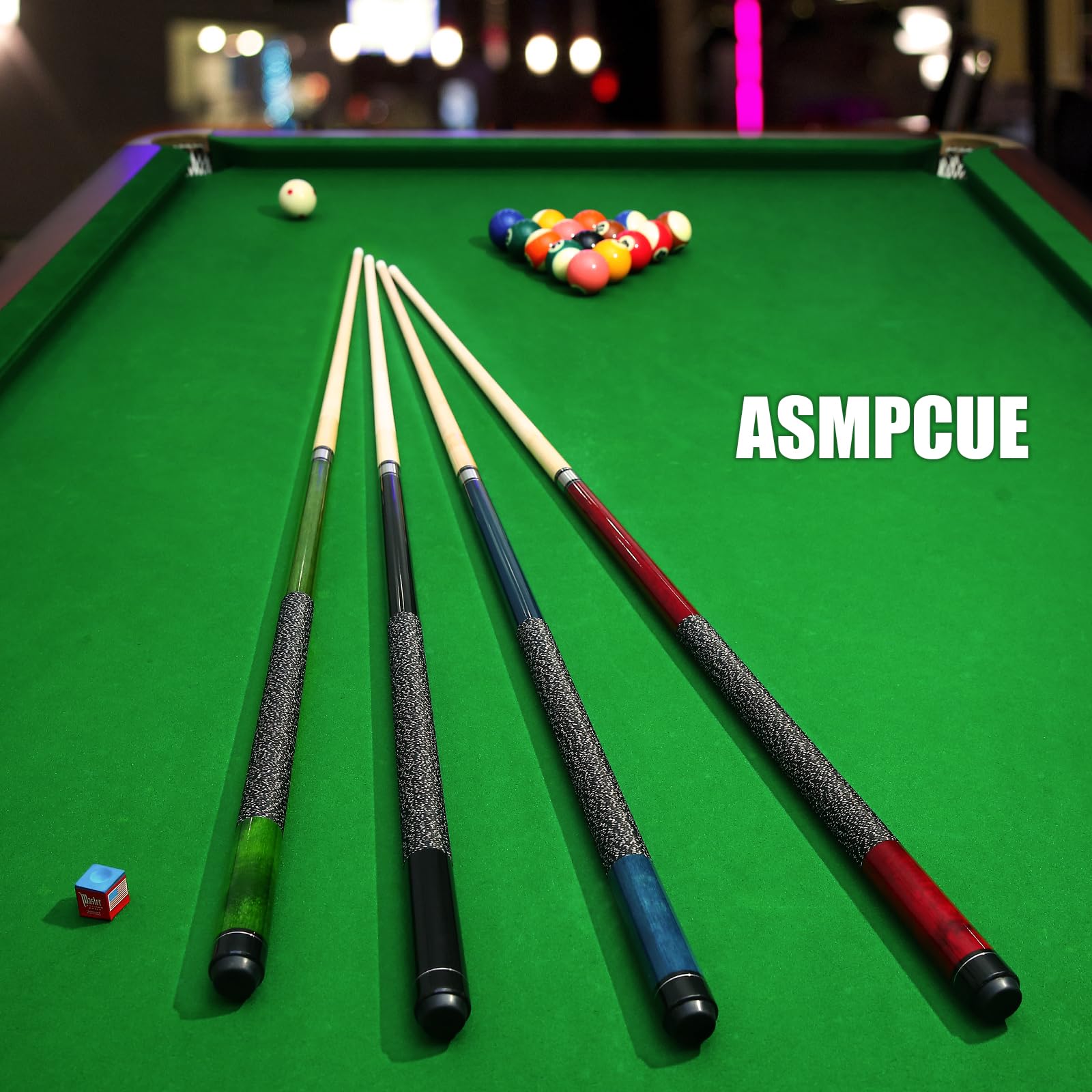 Pool Queue, 58 Zoll Billard Queue Kanadischer Ahornholz Pool Cue 13mm Spitzen für Professionelle Billardspieler, 1/2 Maple Queue Sticks für Billard Tisch Sport