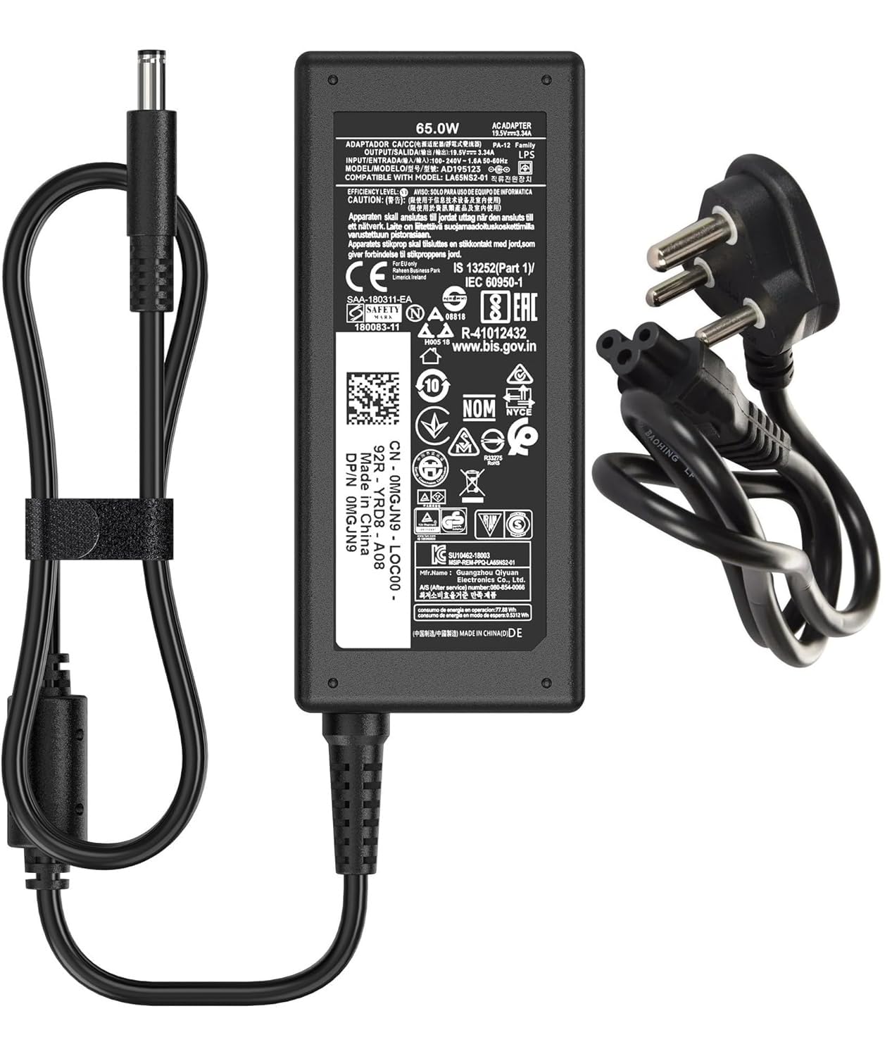 65W Charger for Dell Laptop Charger,AC Adapter for Dell Inspiron 15 3000 5000 Series 15-3552 3558 3565 3567 5551 5552 5555 5558 5559 MGJN9 Laptop Power Supply Cord (DE 65 * 3.0mm.)