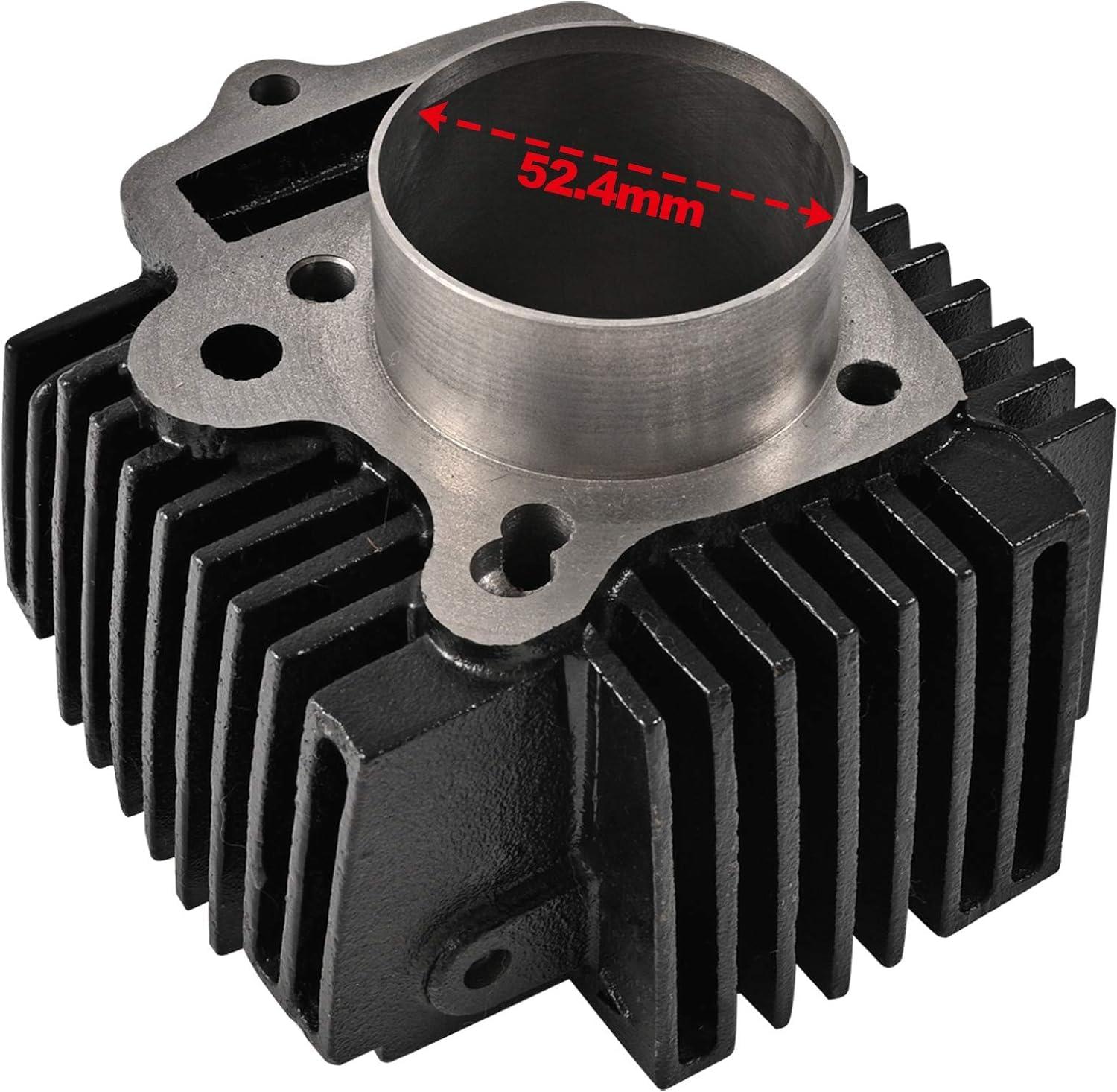 Trkimal Kit de montage de bloc-cylindres 52,4 mm pour moto avec accessoires de piston et joint de cylindre, remplacement pour moteur 4 temps 110 cc pour moto chinoise TaoTao Coolster, quad ATV, pit