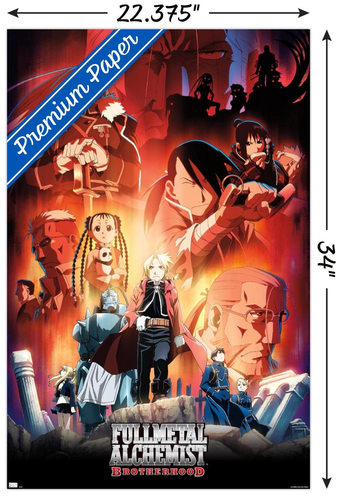 Fullmetal Alchemist: Brotherhood - Key Art 5 Wall Poster : Amazon