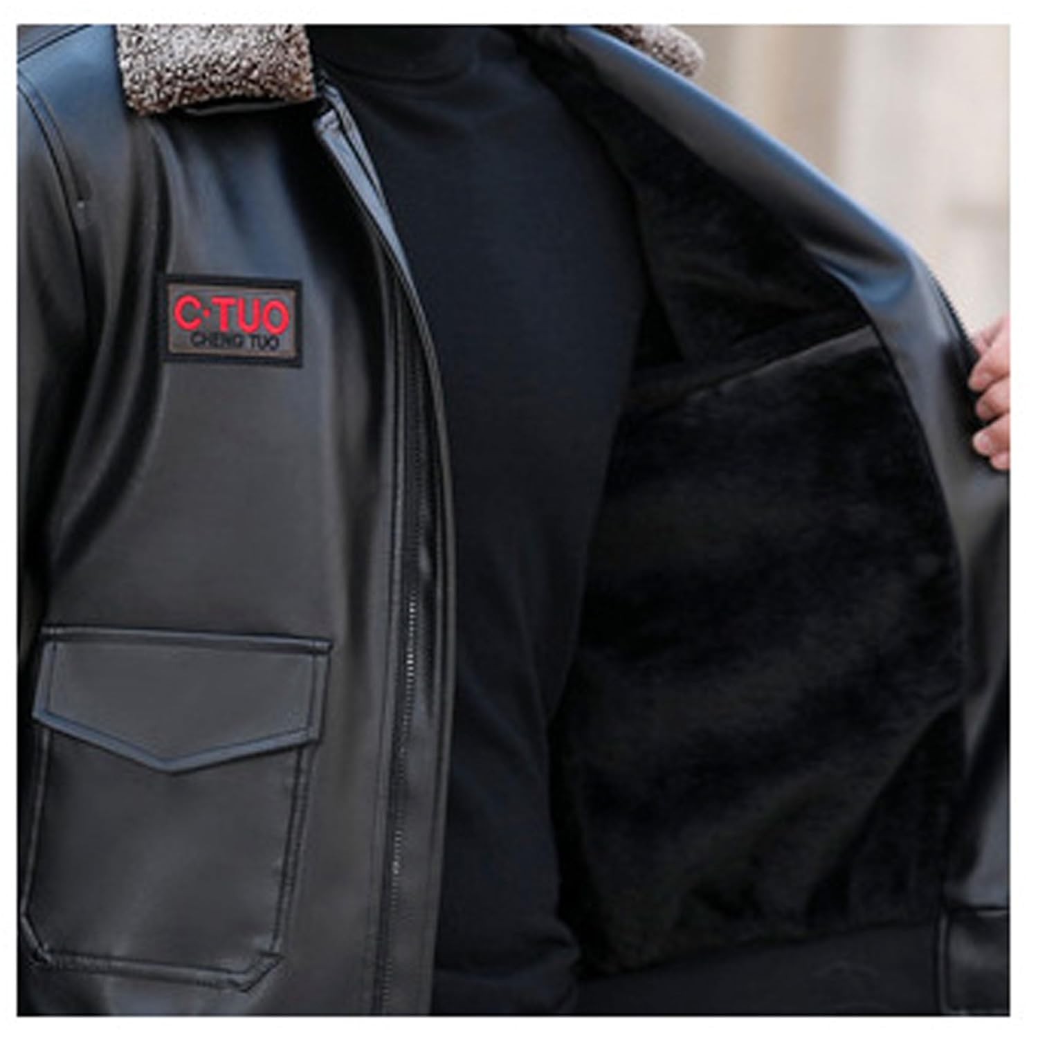 newrong Jaqueta masculina de couro sintético com lapela em promoção! Veja a oferta e mais achadinhos de Jaquetas & Casacos 3 Hoje é o melhor dia para comprar newrong Jaqueta masculina de couro sintético com lapela com aquele preço maroto! Promoção! Aproveite a oferta! 3