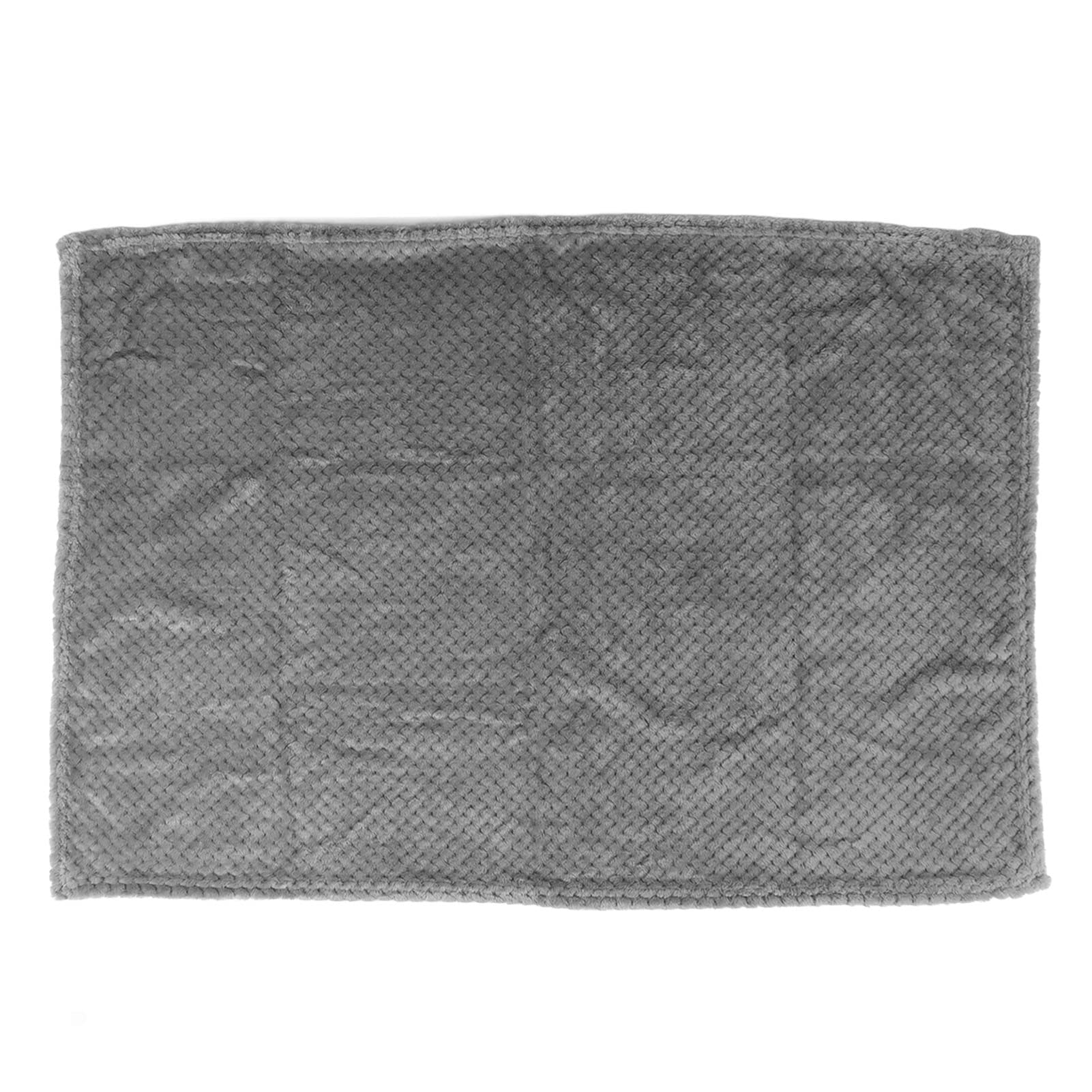 Couverture polaire douce et chaude lavable en machine pour chien et chat, légère et portable - Couverture matelassée pour petits animaux de compagnie, canapé, voiture, voyage (gris)
