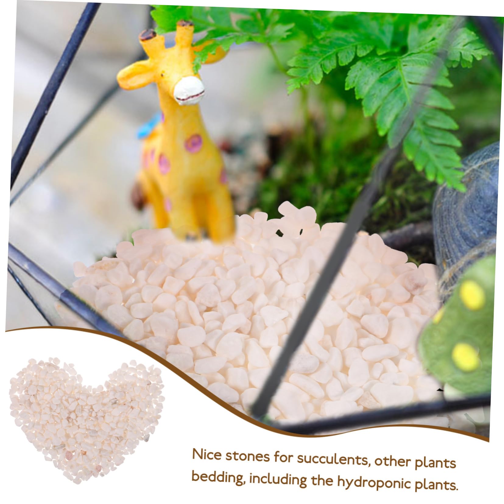 HAPINARY Sand Natural Aquarium Decor Fish Tank Rocks Garden Decor Freshwater/Saltwater Safe