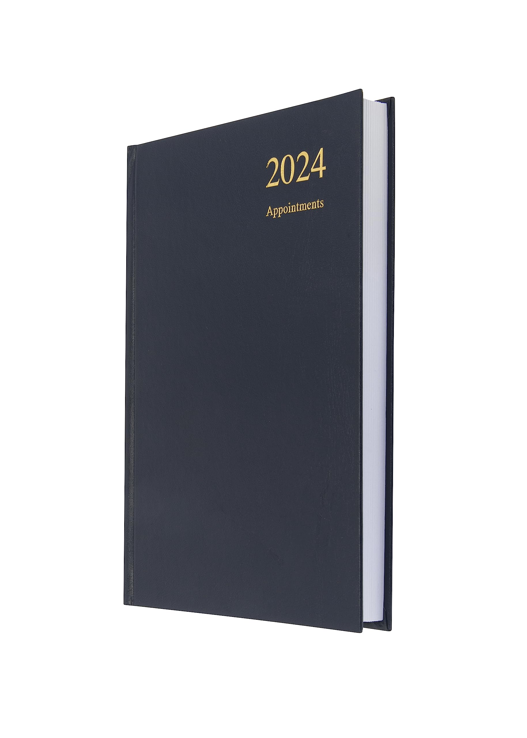 Collins Essential 2024 Daily Diary with Appointments - 2024 One Page a Day Diary & Appointment Book 2024 - Academic Personal Diary 2024 (A5, Blue)
