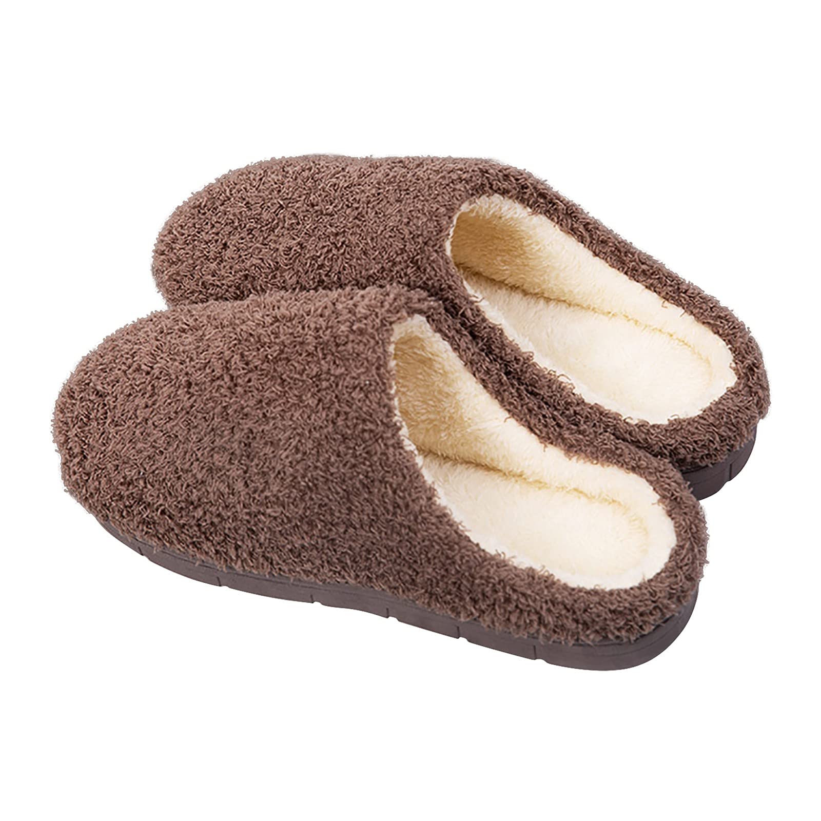 AnFeng Outdoor Bottom Non-Slip Pure Color Household Unisex Slippers Shoes Breathable Cotton Soft Slippers Mens Slipper Slippers for