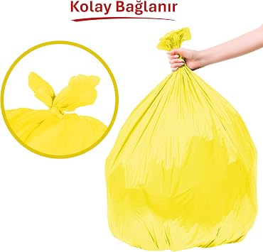 Koroplast Mandarin Scented Large Size Garbage Bag 10pcs 65x80cm, Leak Proof and Tear Proof, Anti Bad Odor Scented Large Size Garbage Bag, Recyclable Waste Bag, Strong and Durable Garbage Bag