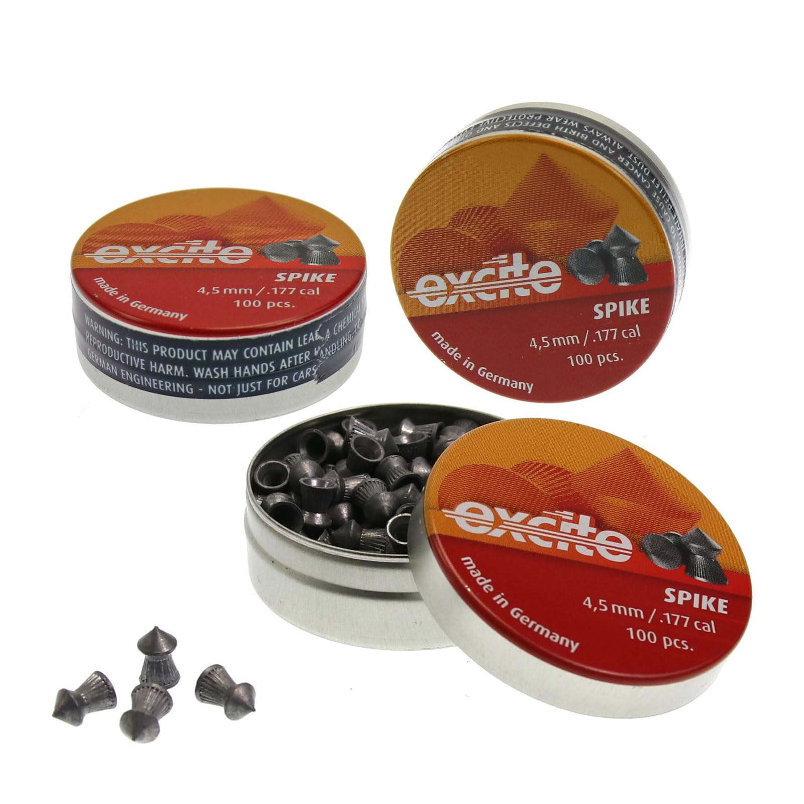 OpTacs Set Kugelfangkasten Maxi 14x14 cm + 400 H&N Excite Spike Diabolos + 10 Zielscheiben Luftgewehr